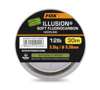 FOX Edges Illusion Soft Fluorocarbon Hooklink Naturals Vert 30 m : 5,4 kg