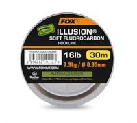 Fox Edges Illusion Soft Fluorocarbon Hooklink Naturals Vert 30 m : 7,3 kg