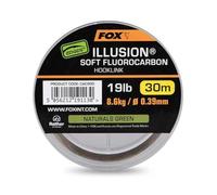 FOX Edges Illusion Soft Fluorocarbon Hooklink Naturals Vert 30 m : 8,6 kg