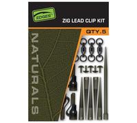 Fox Mounting Naturals Zig Lead Clip Kit 5 pcs