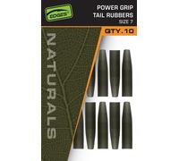 Fox Edges Naturals Power Grip Tail Rubbers Taille 7 10 pcs