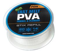 Fox Edges PVA Mesh Refill Fast Melt 20 m, Filet PVA Soluble dans l'eau pour Nourriture de Base, pour Nourrir la Carpe et la pêche en Paix - Taille : 14 mm