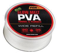 Fox Edges PVA Mesh Refill Slow Melt Tuyau en PVA pour nourriture pour poissons pour nourrir les carpes et les poissons paisibles 20 m Taille 35 mm Largeur