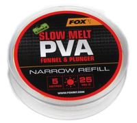 Fox Edges PVA Mesh Refill Slow Melt Tuyau PVA pour système Fox Mesh, Filet Soluble dans l'eau pour la pêche à la Carpe, Filet d'alimentation, 5 m, Dimensions : 25 mm