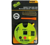 FOX Edges Zig Rig 8 Lot de 3 carpes 90 cm, 90,0