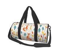 Fox en Automne Sac de Voyage Pliable Sac de Sport de Week-End Femmes Hommes Sac de Sport de Nuit