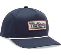 FOX Equipped Casquette Snapback, blanc-bleu pour homme