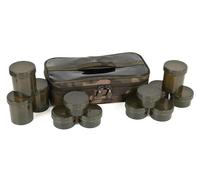 Fox Étui Pour Appâts Hookbait CamoLite 12 Pots Pour Pêche Carpe