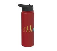 Fox Evolution Red Fox Canidae Caninae Fox Lover Fox Stainless Steel Insulated Water Bottle
