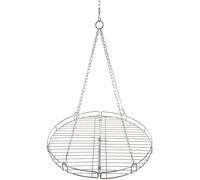 Fox Extérieur Grill Rond avec Chaîne Pliable Oscillant Camping de Barbecue