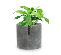 Fox & Fern Pot de Fleur Interieur, Pot pour Plantes en Polystone, Cache Pot Plante Interieur et Extérieur Résistant UV et Gel, Pot Fleur Exterieur Grande Taille, Jardinieres Exterieur Bouchon Drainage