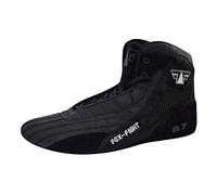 FOX-FIGHT Chaussures de Sambo B7 Professionnel de Haute qualité pour Homme en Cuir Chaussures de Lutte Chaussures de Tapis en Daim avec Semelle en Daim FR:42 Noir