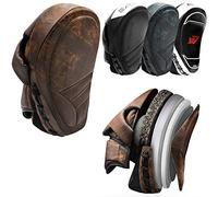FOX-FIGHT Legend Focus Pads de frappe professionnels en cuir véritable de qualité supérieure pour frappes d'ours MMA (Marron)