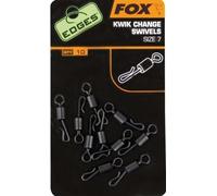 Fox Fishing Edges Kwik Change Swivels Taille 7