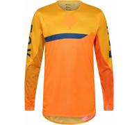 FOX Flexair Fracture Maillot de motocross, jaune-orange, taille 2XL pour homme