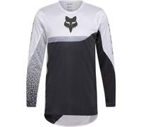 FOX Flexair Fracture Maillot de motocross, Noir/Blanc/Gris, Taille L