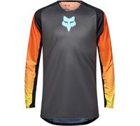 FOX Flexair Grid Maillot de motocross, noir-orange, taille M pour homme