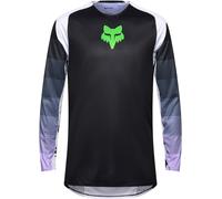 FOX Flexair Grid Maillot de motocross, noir-pourpre, taille M pour homme