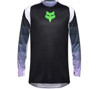 FOX Flexair Grid Maillot de motocross, noir/violet, Taille XL