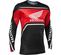 FOX Flexair Honda Maillot de motocross, Rouge/Noir, Taille S
