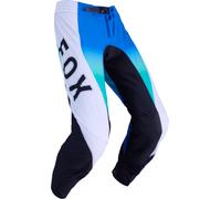 FOX Flexair Spire Pantalons de motocross, blanc-bleu, taille 38 pour homme