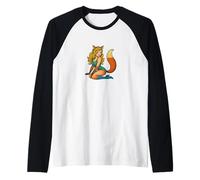 Fox Girl Pinup Style rétro Halloween Cosplay Anime Esthétique Manche Raglan