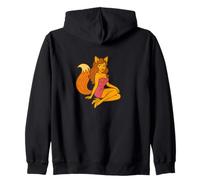 Fox Girl Pinup Style rétro Halloween Cosplay Anime Esthétique Sweat à Capuche