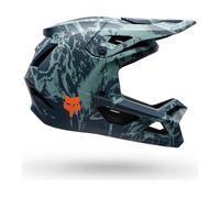 Fox Head Casque intégral enfant Youth Rampage Image Print MIPS bleue