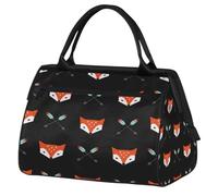 Fox Head Sac de sport pour homme et femme, sac de sport imperméable et léger avec motif de flèche, sac de voyage