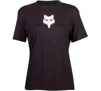 FOX Head T-Shirt Femme, Noir/Blanc, Taille XL