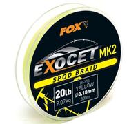 Fox Tresse Exocet Spod Mk2 – Haute visibilité Jaune – 0,18 mm 300 m