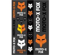 FOX Heritage Track Pack Autocollants, orange, Taille unique