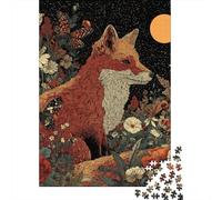 Fox in Flower Field Puzzle 1000 Pièces Educa Jouet en Bois Divertissement Créatif Décoration Intérieure Jeu Éducatif Challenge Toy Adultes & Enfants des 14 Ans 70x50cm/1000pcs