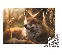 Fox in The Sunlight Plaque Métallique Vintage 52x38cm/1000pcs pour L’Atelier, Idée De Crémaillère pour Les Collectionneurs De Plaques Métal