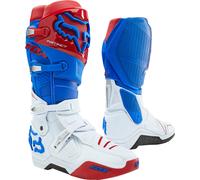 FOX Instinct Bottes motocross, bleu/blanc/rouge, Taille 13