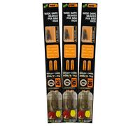 Fox International Hameçon Monté Edges Wide Gape Beaked Pva Bag Rigs