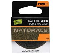 Fox Bas de ligne tressée Naturals Leader 20 m 18,1 kg – Lot de 3