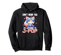 Fox Japanese Pop Can't Hear You J'écoute de la J-Pop Sweat à Capuche
