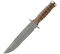 Fox-Knives COUTEAU FIXE FOX DEFENDER ACIER INOXYDABLE N690co LAME SABLÉE, MANCHE EN NOYER FX-689