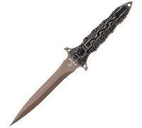 Fox-Knives COUTEAU FIXE FOX KNIVES MODRAS, LAME N690, MANCHE G10 NOIR/COYOTE DOUBLE TRANCHANT FX-508