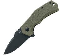 Fox-Knives COUTEAU PLIANT FOX KNIVES ITALICO ACIER INOXYDABLE N690 TOP SHIELD LAME NOIRE, FRN OD VER
