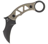 Fox Knives Doug Marcaida Tribal K Couteau Fixe Karambit M390 Manche en Titane Bronze FX-803 TiPVD