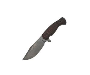 Fox Knives Eastwood Tiger Fixed FX-106 DCF Luxe Design GUDY VAN POPPEL - Damasteel/FAT carbon
