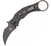 Fox-Knives FOX/BASTINELLI BLACKBIRD COUTEAU PLIANT ACIER INOXYDABLE ELMAX PVD LAME, CADRE TITANE BRO