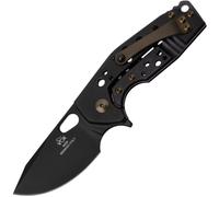 Fox-Knives FOX/VOX SURU POUR GAUCHERS COUTEAU PLIANT ACIER INOXYDABLE M390 LAME PVD-TITANE MANCHE PV