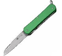 Fox-Knives FOX VULPIS COUTEAU PLIANT ACIER INOXYDABLE N690co LAME POLIE, MANCHE EN ALUMINIUM VERT OD