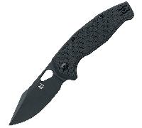 Fox Knives Kita Niolox steel, Topshield Black finish, black FRN handle