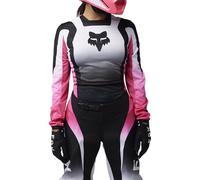 FOX 180 Lean Maillot de motocross femme, noir/rose, Taille L
