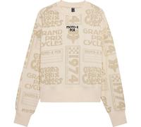 Fox Lady Circa 74 Sweat-Shirt en Polaire surdimensionné Crew Off White L
