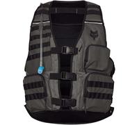 FOX Legion Tac Gilet de motocross, noir-gris, taille L XL pour homme